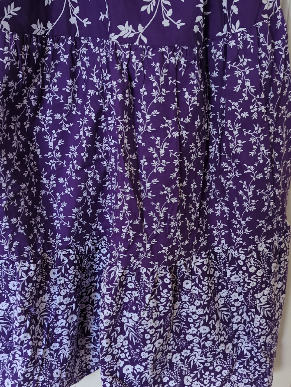 Only Necessities Purple Ladies Floral Dress/Mumu Size 1X 22/24 - Picture 3 of 12